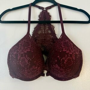 Victoria's Secret Deep Burgundy Lace Bra